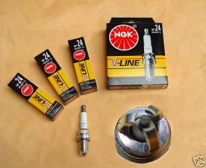 Zapaľovacie sviečky 4kusy, Audi A4+A6 od do: 94 BKUR6ET-10 V-Line 24,