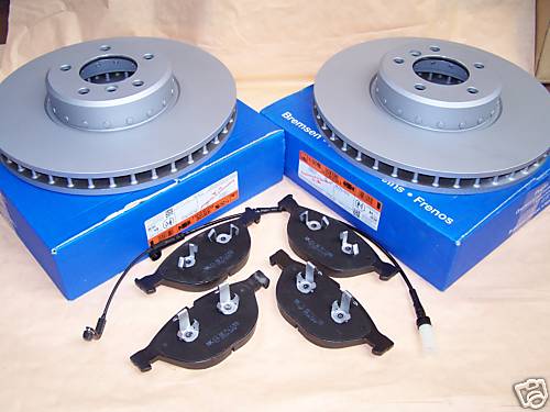 Brzdové kotouče + destičky přední ATE BMW E60, E61 od 535er + BMW E63, E64