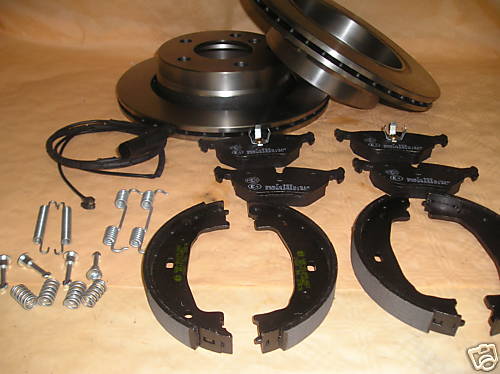 Brzdná sada absolútne kompletná zadná náprava BMW E46