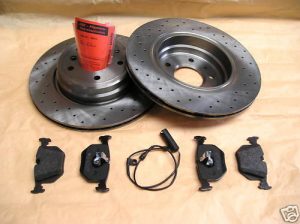 Brzdná sada zadná náprava športová na BMW E38