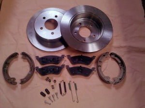 Brzdná sada absolútne komplet zadná náprava komplet Chrysler Voyager od 96´