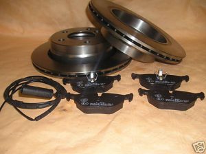 Brzdové kotúče+platničky +snímač zadná náprava BMW E46