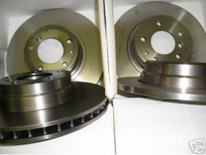 4x Brzdove kotuce, BMW E38 7er predne a zadne komplet