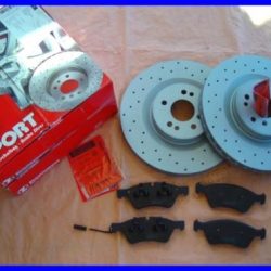 Brzdové kotúče predné Zimmermann dierované 330mm + platničky predné Mercedes ML W164