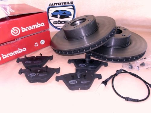 Brzdové kotúče predné Brembo + platničky BMW E60+E61 zosilnené brzdy