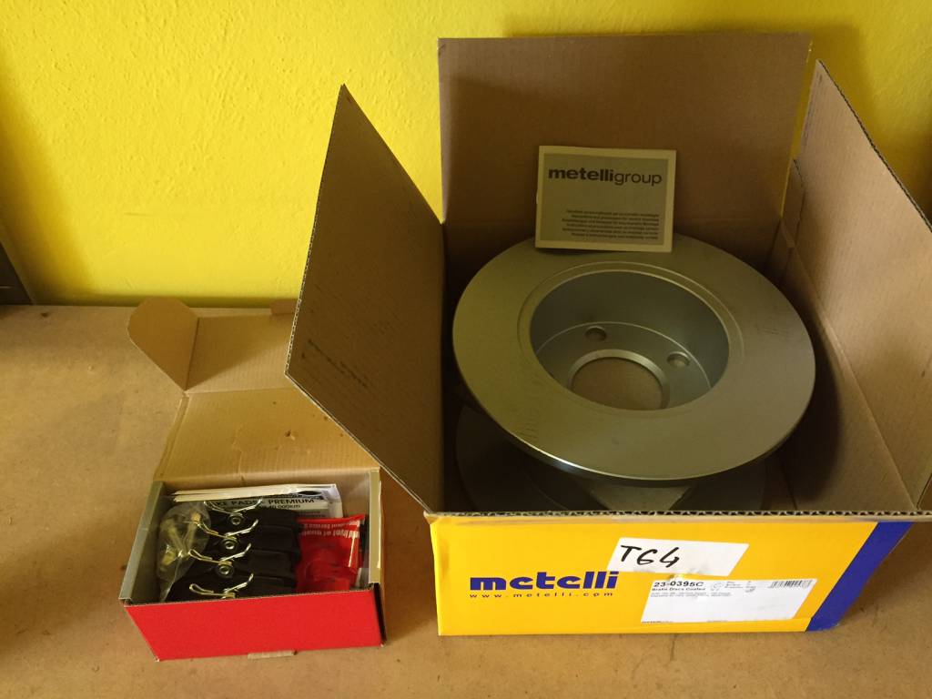 Brzdové kotúče + platničky zadné Audi A4 + A6