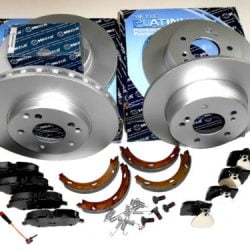 Brzdná sada komplet predná + zadná Mercedes C-klasse W203, S203