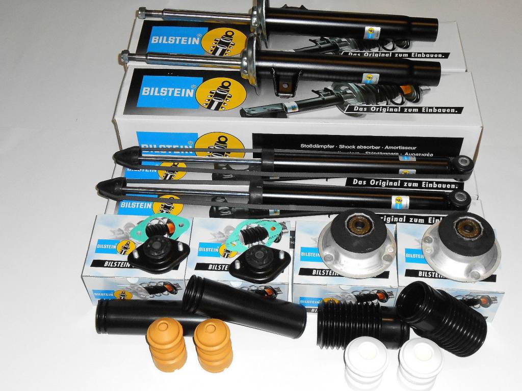 Sada tlmičov, uloženia tlmiča, dorazov a prachoviek BILSTEIN BMW radu 3 E46