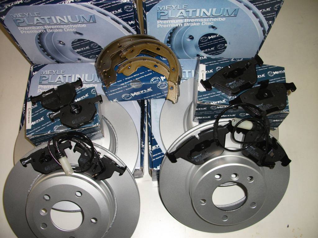 Brzdná sada predná + zadná Meyle komplet BMW 530d E60 E61