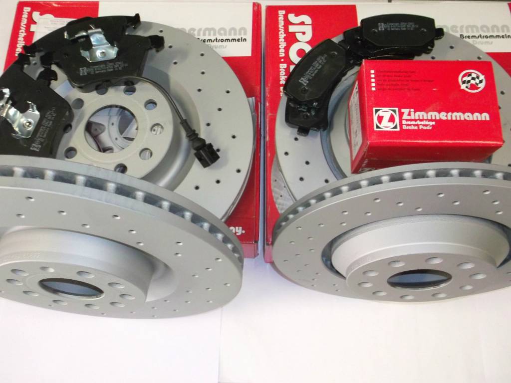 Brzdná sada predná + zadná komplet ZIMMERMANN VW GOLF V 5 R32 R