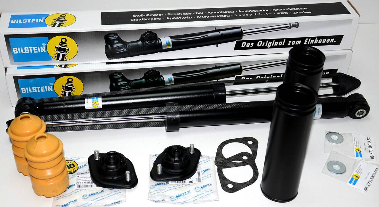 Sada tlmičov, uloženia tlmiča a prachoviek zadná Bilstein BMW 3ER E36 E46