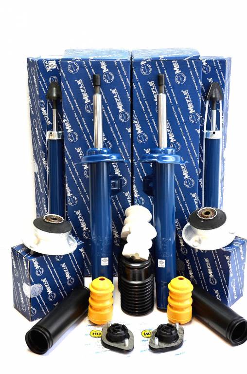Sada tlmičov, uloženia tlmiča, dorazov a prachoviek komplet SET BMW 3er E46