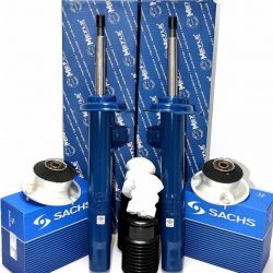 2x tlmiče, uloženie tlmiča, dorazov a prachoviek predné Meyle BMW 320 328 330 E46