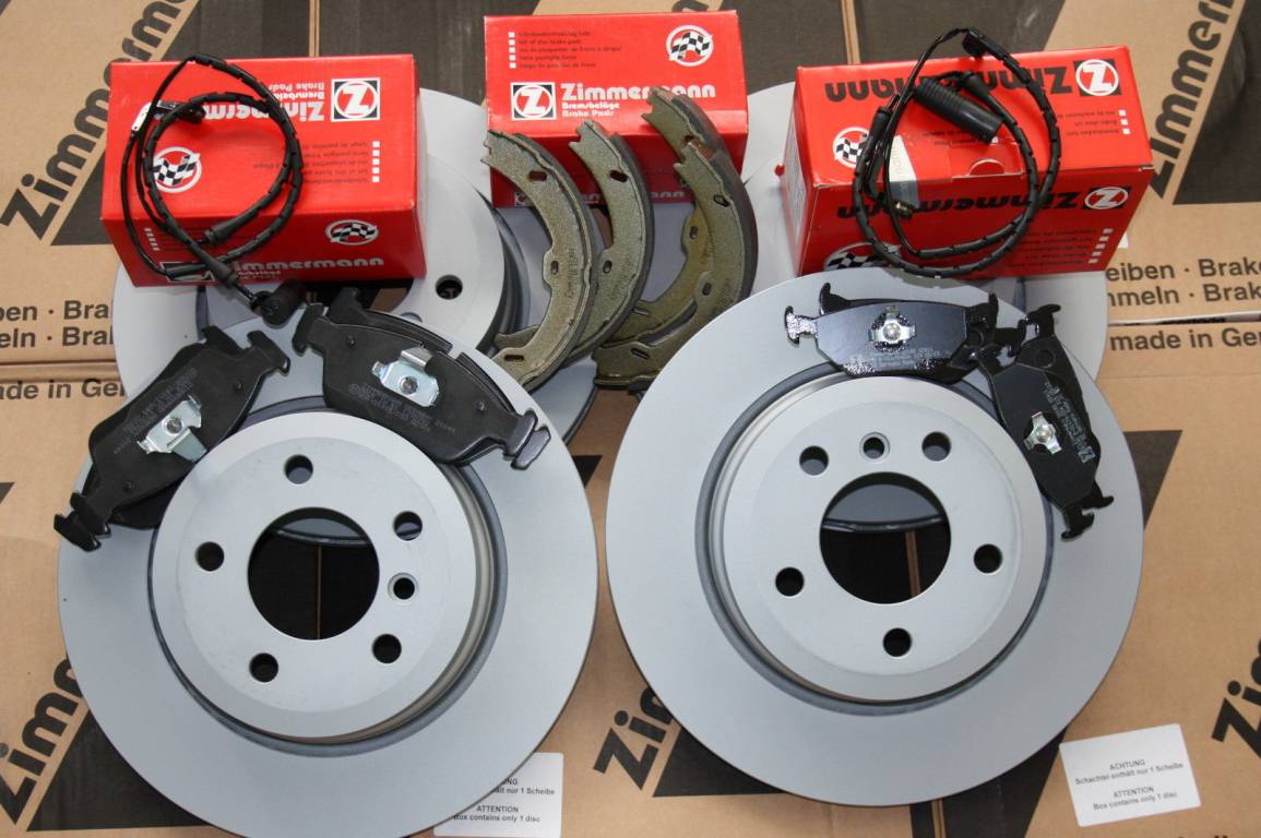 Brzdná sada ZIMMERMANN komplet predná + zadná BMW 3er E90 320d Diesel