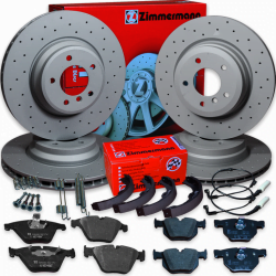Brzdná sada ZIMMERMANN komplet predná + zadná BMW 5er 530d E60/E61