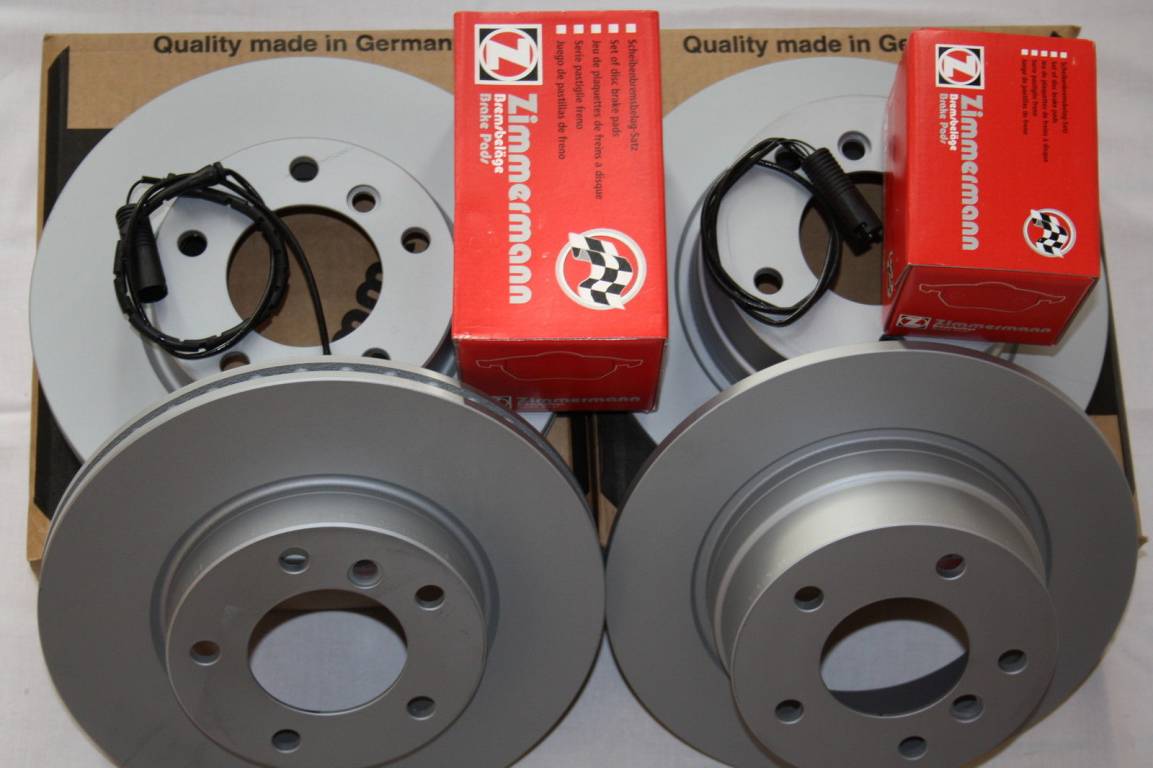 Brzdná sada ZIMMERMANN predná + zadná BMW COMPACT E46 316ti 318ti