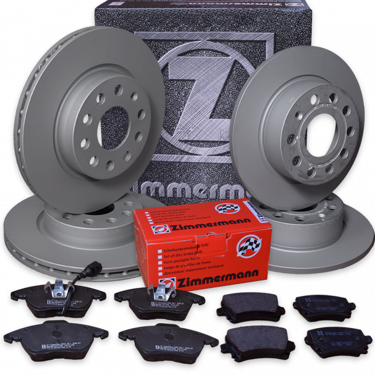 Brzdná sada ZIMMERMANN predná + zadná VW Caddy III Kombi 1,9 TDI