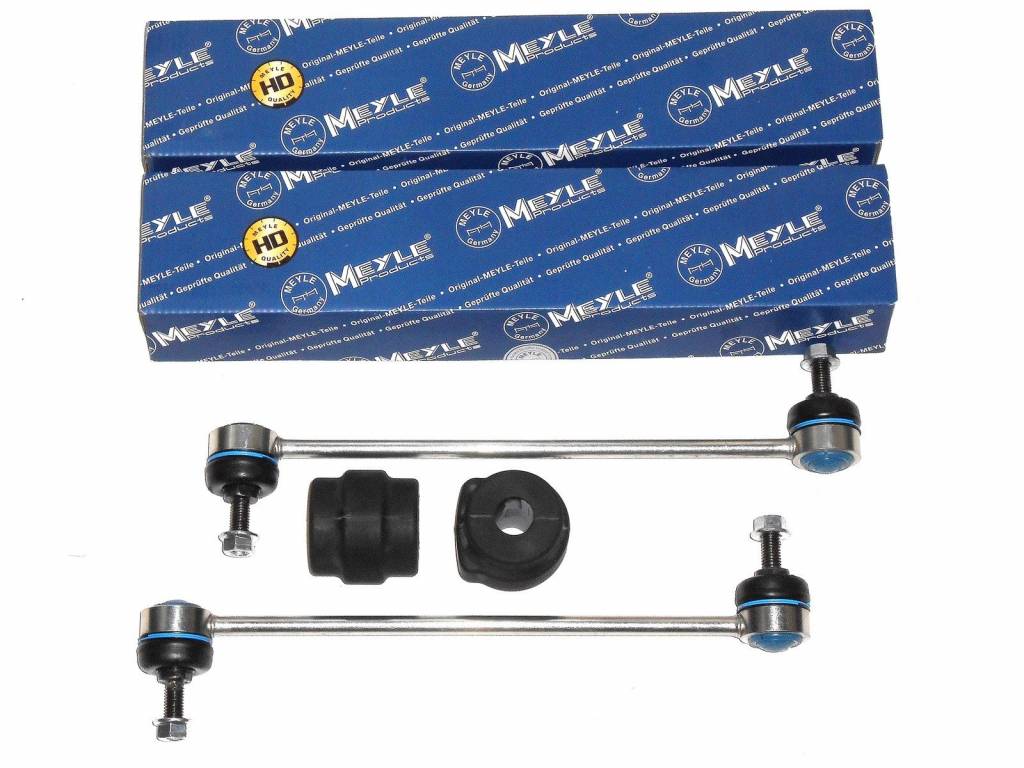 2x spojovacia tyč + 2x gumové uloženie stabilizátora Meyle HD predná náprava BMW 7er E38