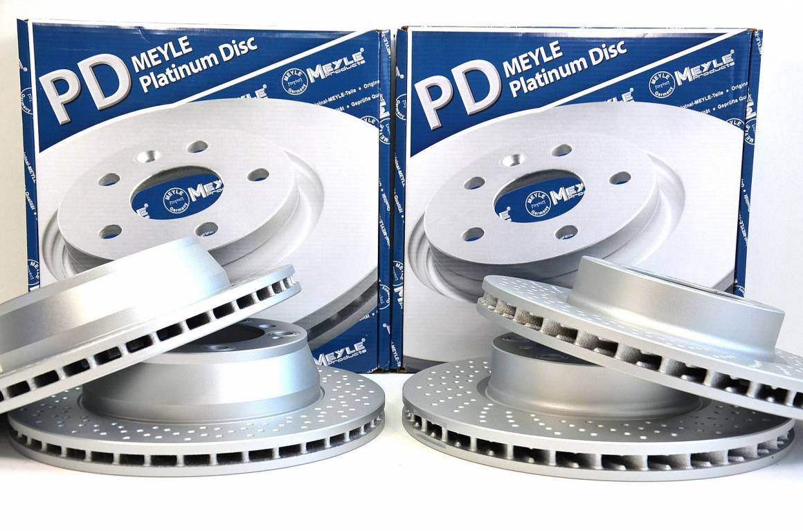 4x brzdové kotúče predné + zadné Meyle Platinum PORSCHE 911 996
