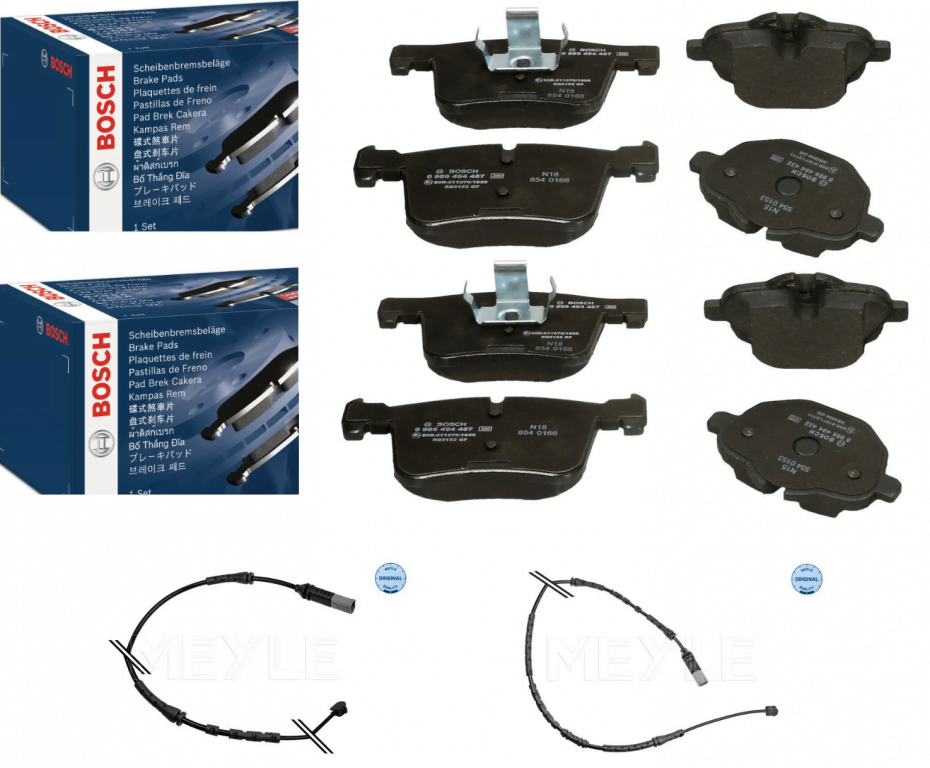Brzdové platničky predné + zadné Bosch BMW X3 F25
