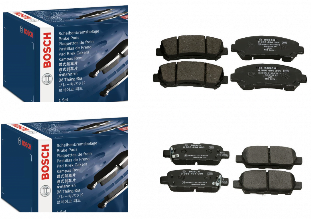 Brzdové platničky predné + zadné Bosch NISSAN X TRAIL T31