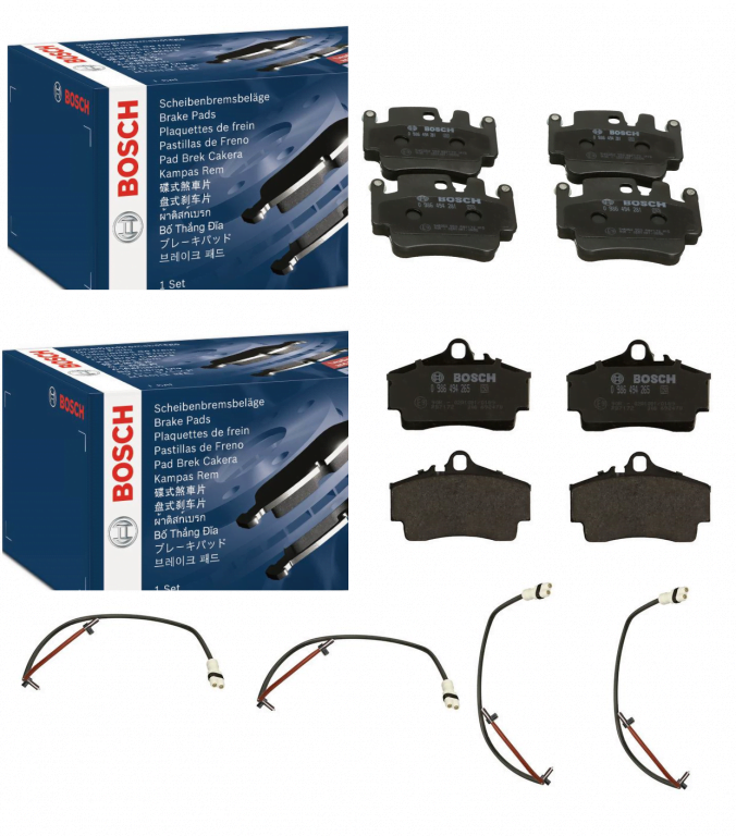 Brzdové platničky predné + zadné Bosch PORSCHE 911 996