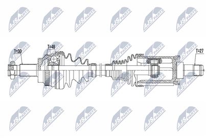 Poloos, hnací hriadeľ ľavá BMW E60, E61 xdrive