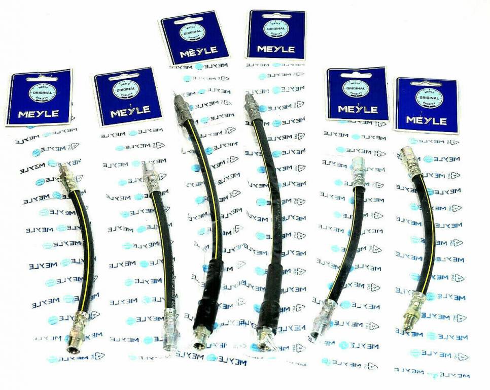 6x brzdové hadice predná + zadná náprava Meyle BMW 3ER E30