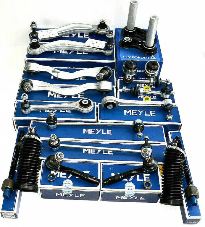 Veľká sada ramien predná + zadná Meyle HD, Lemforder BMW 5er E60, E61