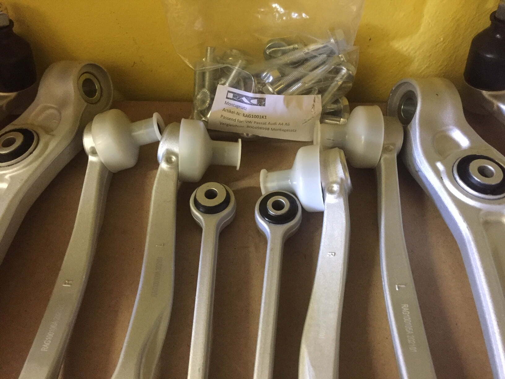 Veľká sada ramien predná náprava Audi A8 4H od r.v. 2010