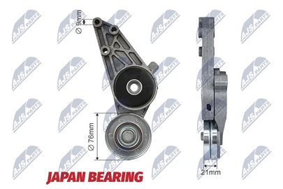 Napinák klinového rebrovaného remeňa AUDI A4 91-01,A6 95-05, SKODA SUPERB 01-08,VW PASSAT 96-05