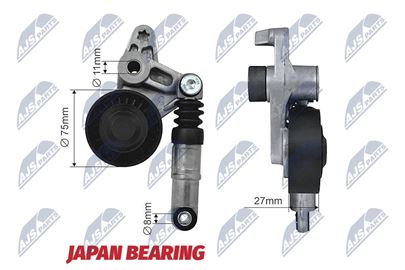 Napinák klinového rebrovaného remeňa AUDI A4, A5, A6, A8, Q5, Q7, PORSCHE CAYENNE, VW PHAETON, TOUAREG