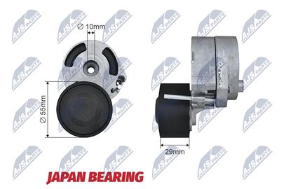 Napinák klinového rebrovaného remeňa CITROEN, FORD, MAZDA, PEUGEOT, SUZUKI