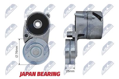 Napinák klinového rebrovaného remeňa AUDI A4, A6, A8, 80, SKODA SUPERB, VW PASSAT