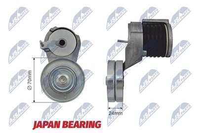Napinák klinového rebrovaného remeňa SEAT LEON 99-06, TOLEDO II 00-06, SKODA OCTAVIA 98-10, VW BORA/ GOLF IV 00-05