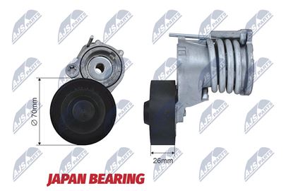 Napinák klinového rebrovaného remeňa SEAT, SKODA, VW FOX, POLO