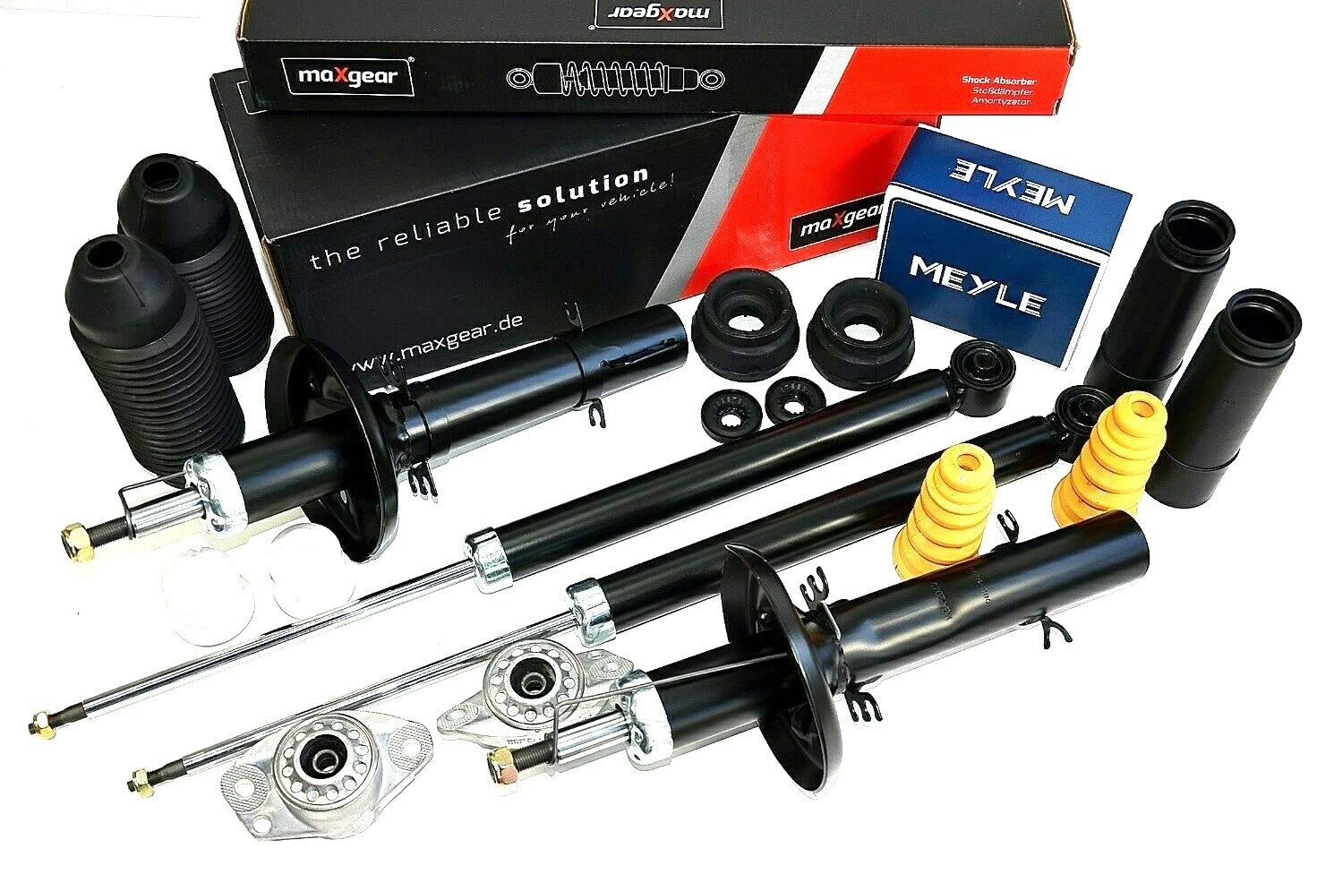 Sada tlmičov, uloženia tlmiča, dorazov a prachoviek predná + zadná náprava VW GOLF IV