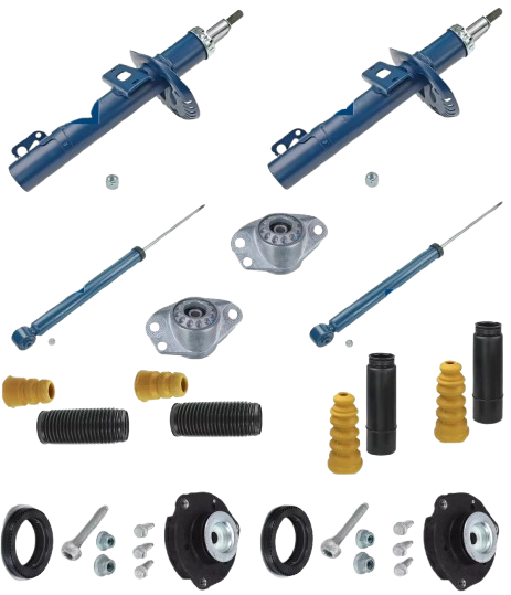 Sada tlmičov Sada tlmičov, uloženia tlmiča, dorazov a prachoviek predná + zadná AUDI A2 8Z0