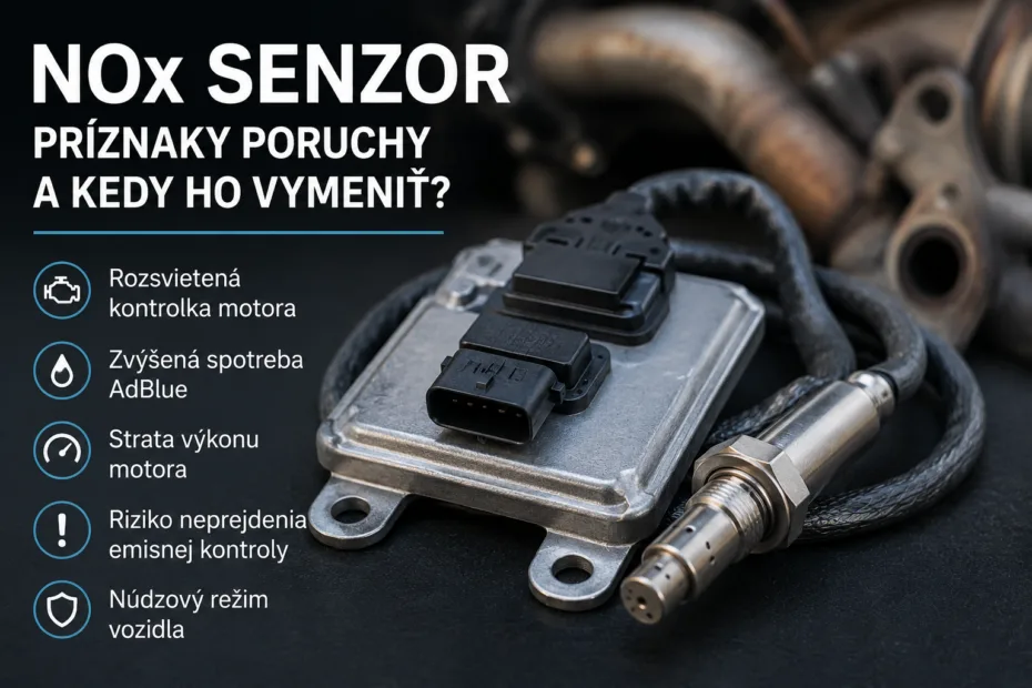 Nox senzor príznaky poruchy